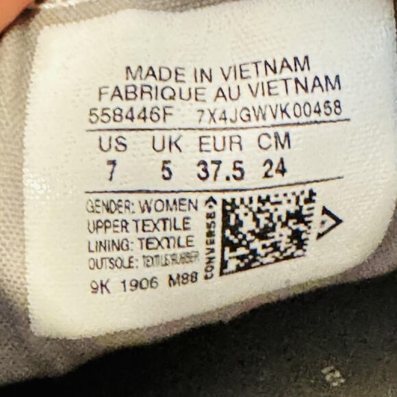 Converse Shoes Womens 7 White Chuck Taylor All Star Shoreline Slip On Sneakers - Picture 11 of 12